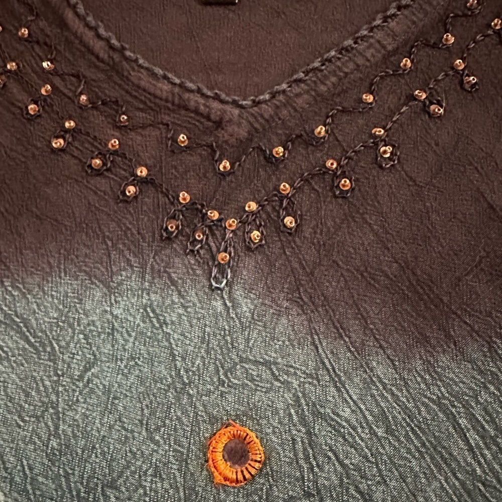 Chic Blue and Gray Women's Tunic - Picture 9 of 10